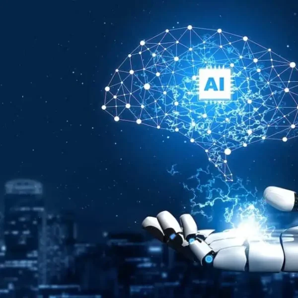 AI and robot hand