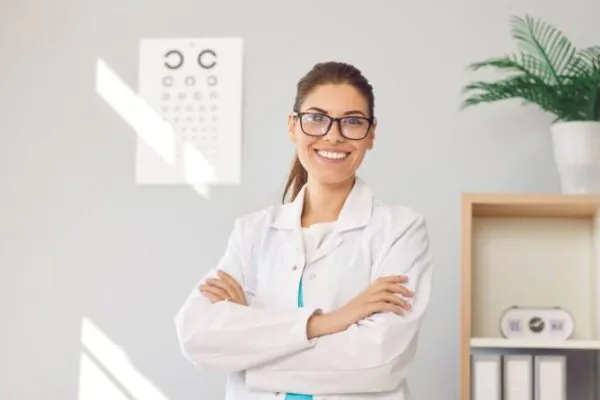 pretty girl optician